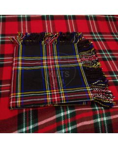 Wholesale Black Stewart Tartan Kilt Fly Plaid