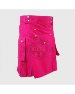 Wholesale Pink Utility Kilt for Men