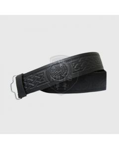 Wholesale Thistle Embossed Kilt Leather Belt