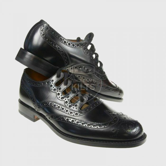Wholesale Black Ghillie Brogues Kilt Shoes