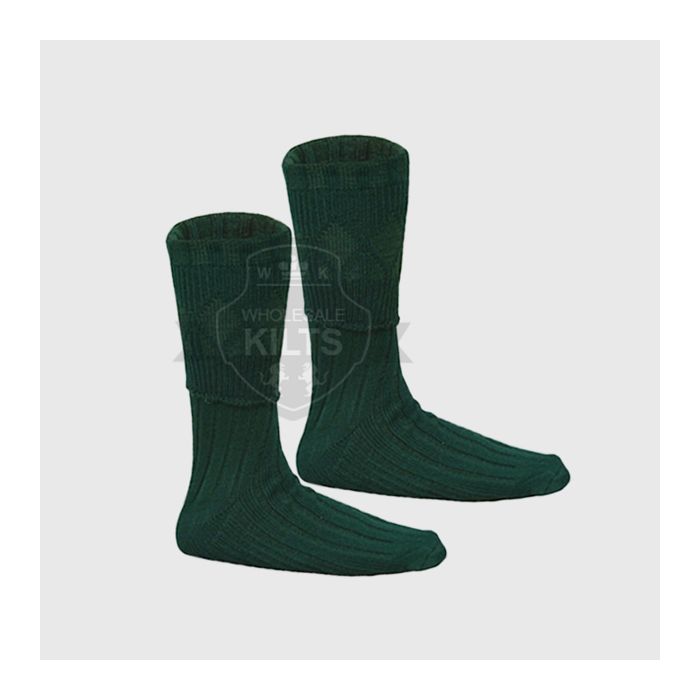 Wholesale Bottle Green Hose Kilt Socks