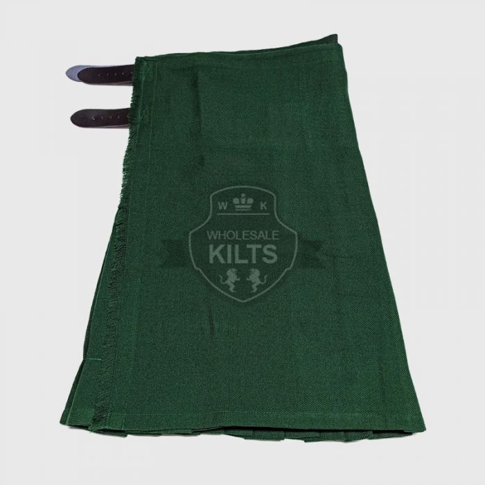 Wholesale Solid Irish Green Tartan Kilt